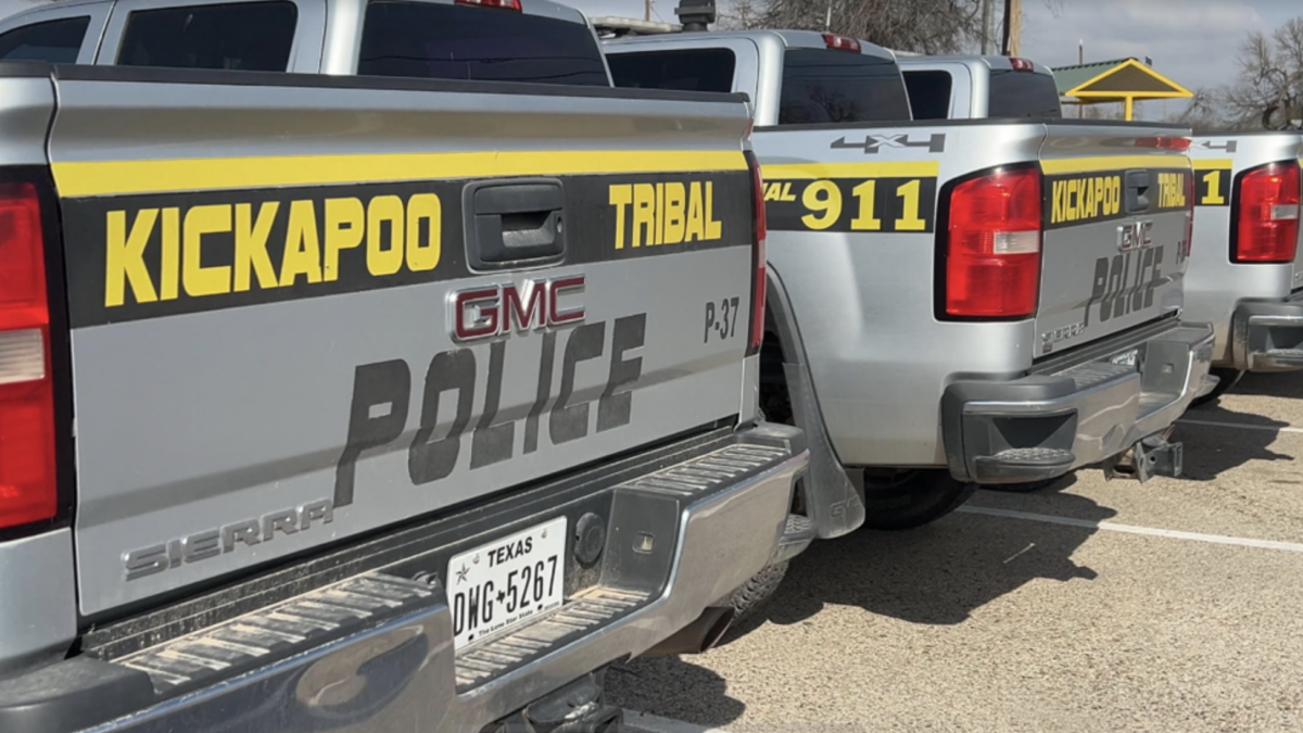 Kickapoo tribal police trucks